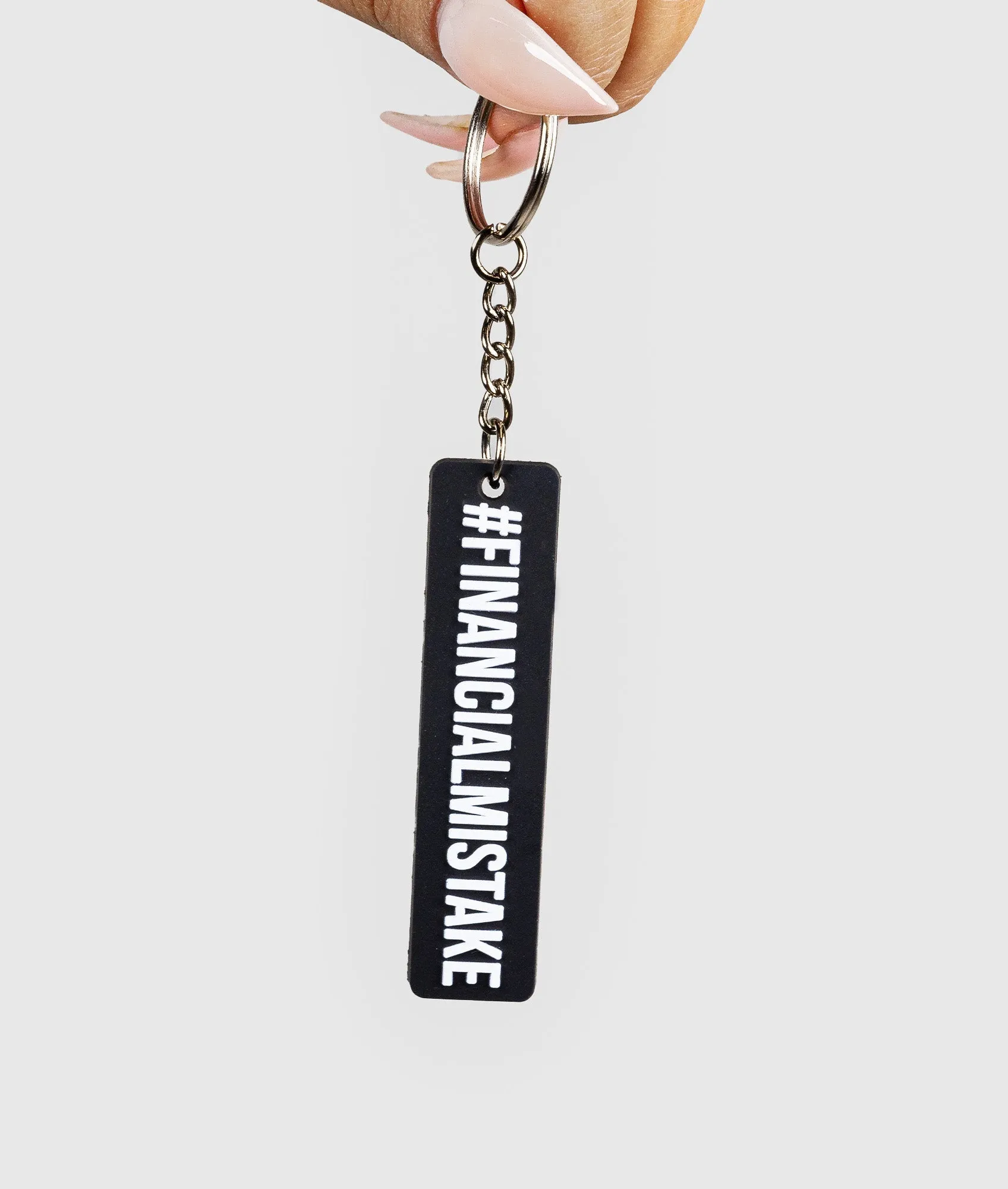 Financial Mistake Rubber Key Ring