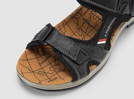 FitVille Men's UrbanStride Cushion Sandals