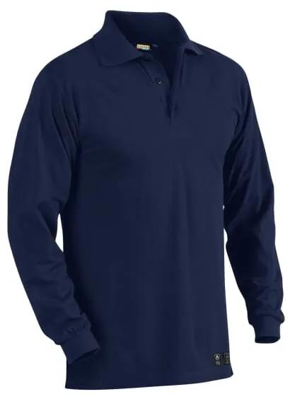 Flame Retardant Long Sleeved Pigue Polo Shirt by Blaklader - 3374