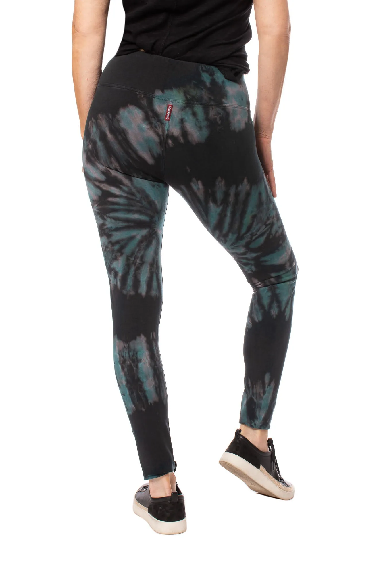 Flat Waist Ankle Legging (Style W-452, Tie-Dye MCS1) by Hard Tail Forever