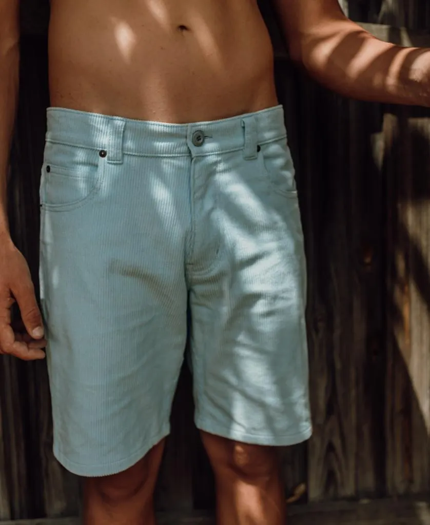 Floyd Cord Walkshort | Turquoise