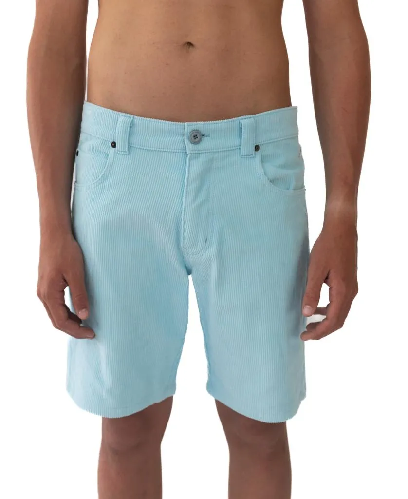 Floyd Cord Walkshort | Turquoise