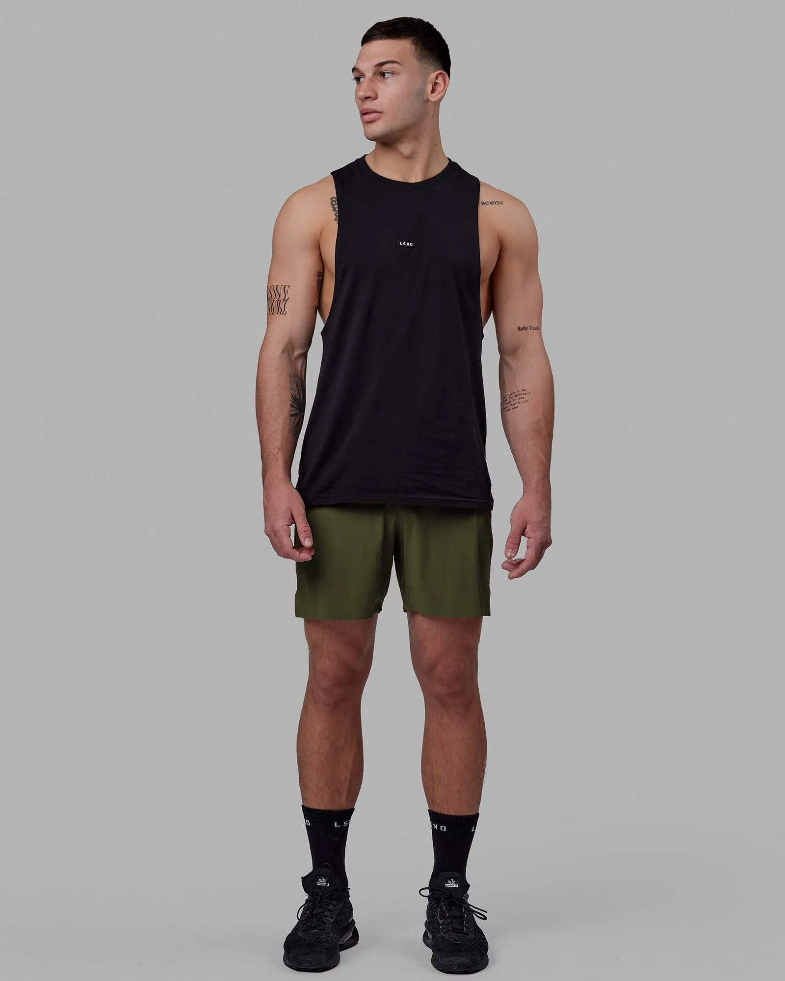 Fundamental FLXCotton Drop Arm Tank - Black