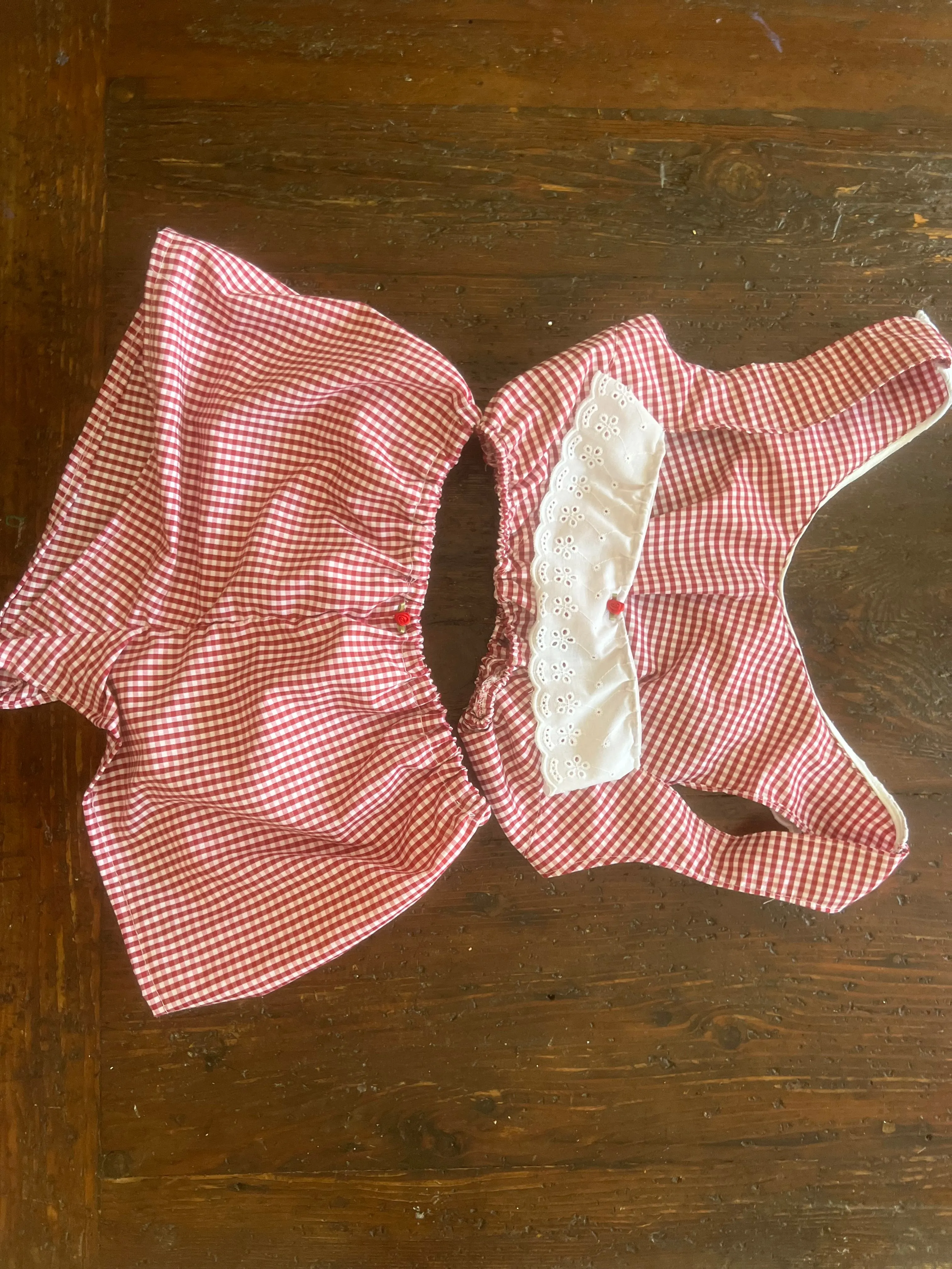 Gingham Lingerie Set