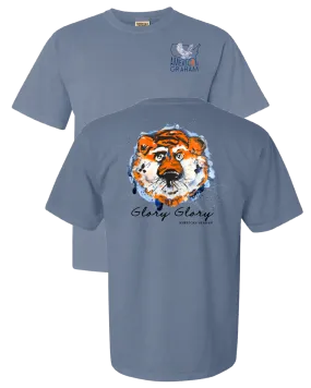 GLORY GLORY TIGERS COMFORT COLORS WITH POCKET LOGO, AUBURN