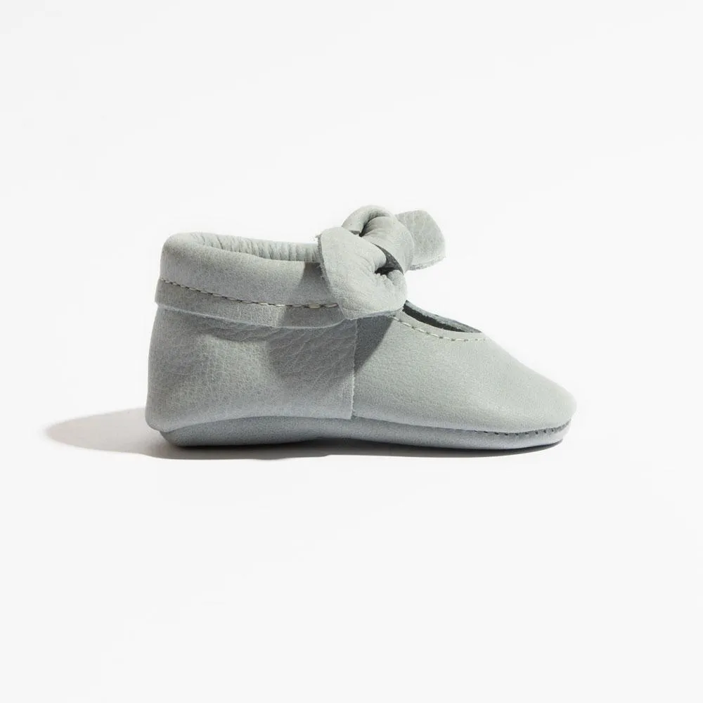 Greatest Snow on Earth Knotted Bow Baby Shoe