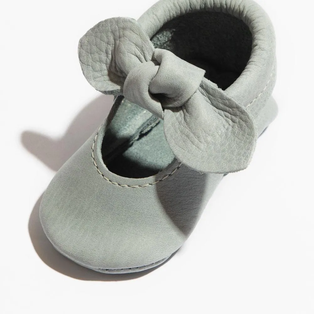 Greatest Snow on Earth Knotted Bow Baby Shoe