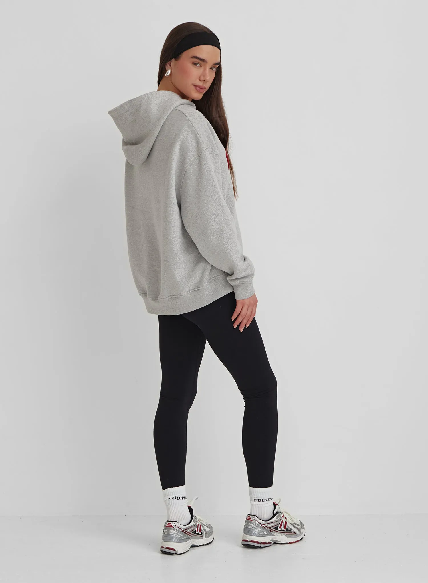 Grey Marl Brooklyn Hoodie- Brooklyn