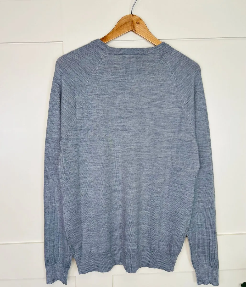 Grey Men's Merino Wool Jumper