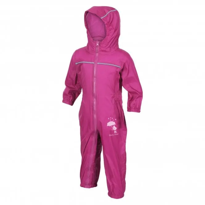 Hazy Blue Rain Drop Waterproof All In One Rain & Puddle Suit