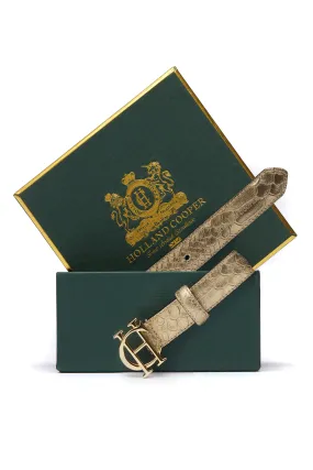 HC Classic Slim Belt (Champagne Croc)