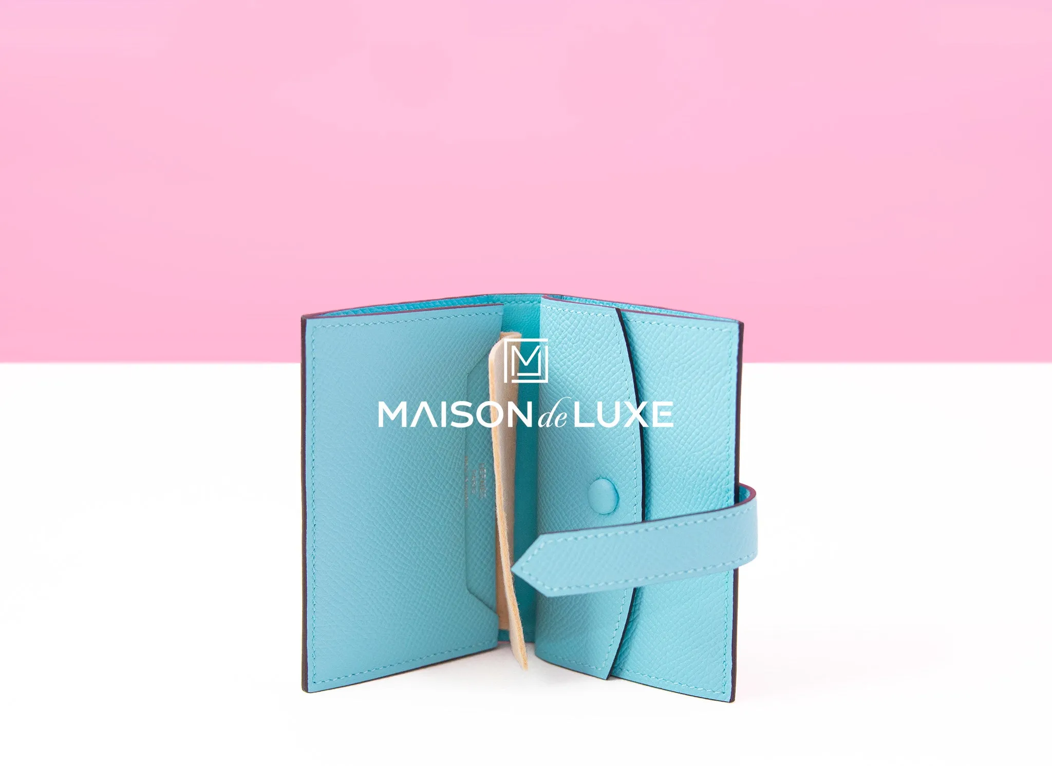 Hermes Blue Atoll Mini Bearn Wallet