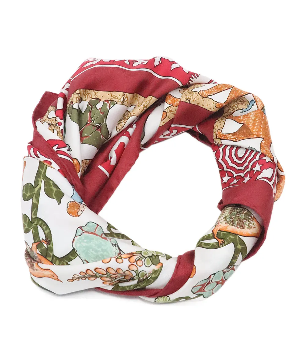 Hermes Early America Silk Scarf