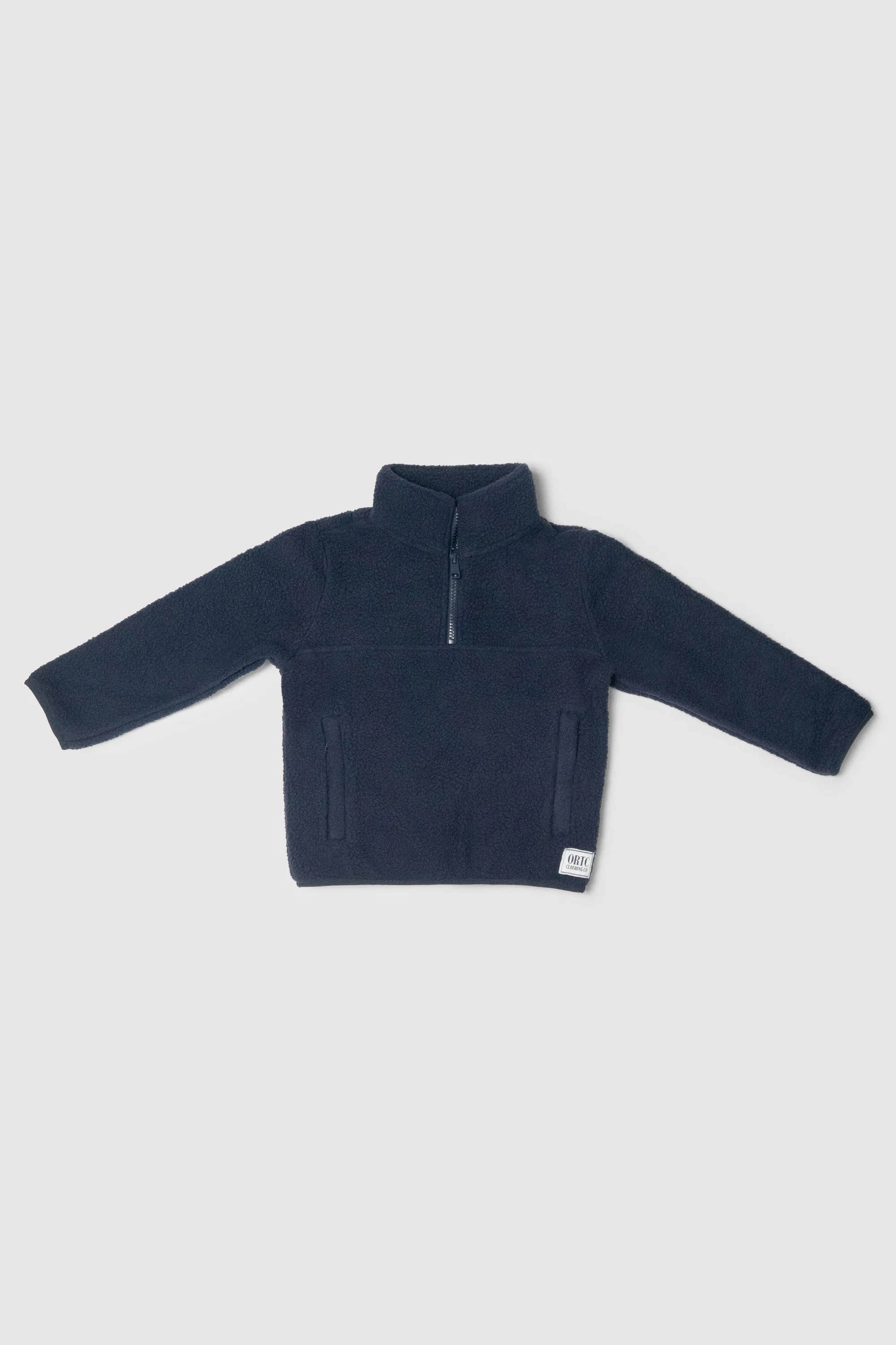 Jnr Sherpa Fleece Quarter Zip Navy