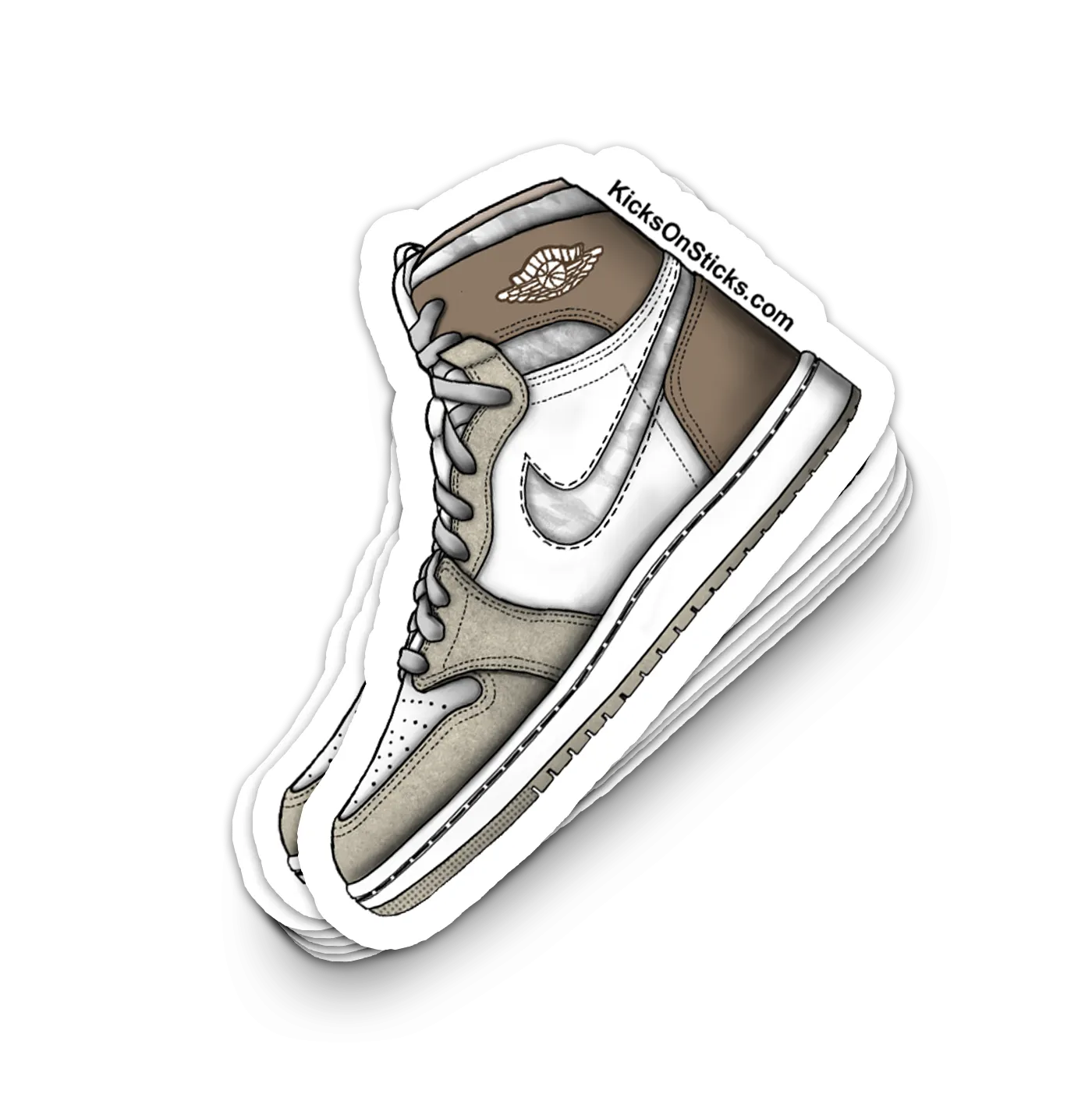 Jordan 1 CMFT "Olive Aura" Sneaker Sticker