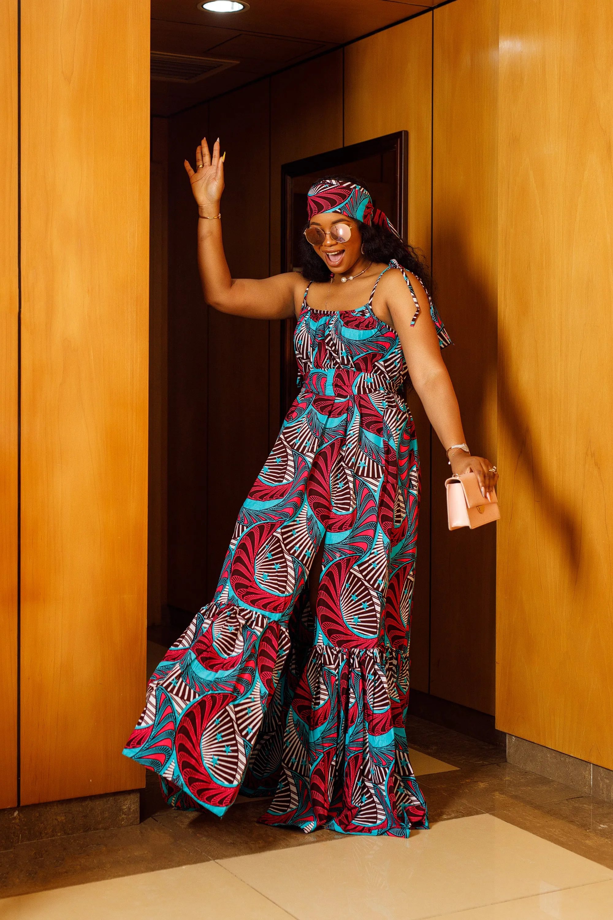 JORDAN maxi dress (BLUE multicolour)