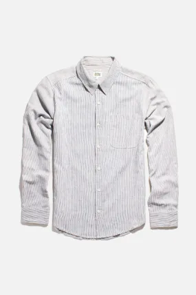 Jude Shirt / Ivory Pinstripe