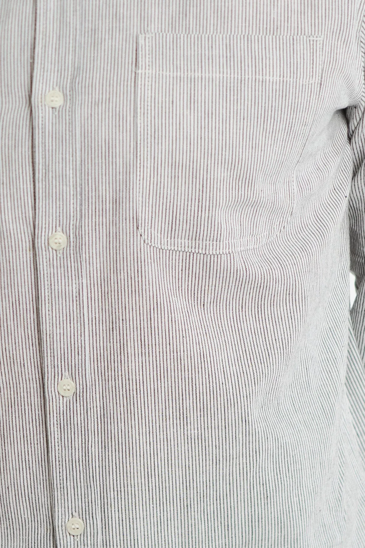 Jude Shirt / Ivory Pinstripe