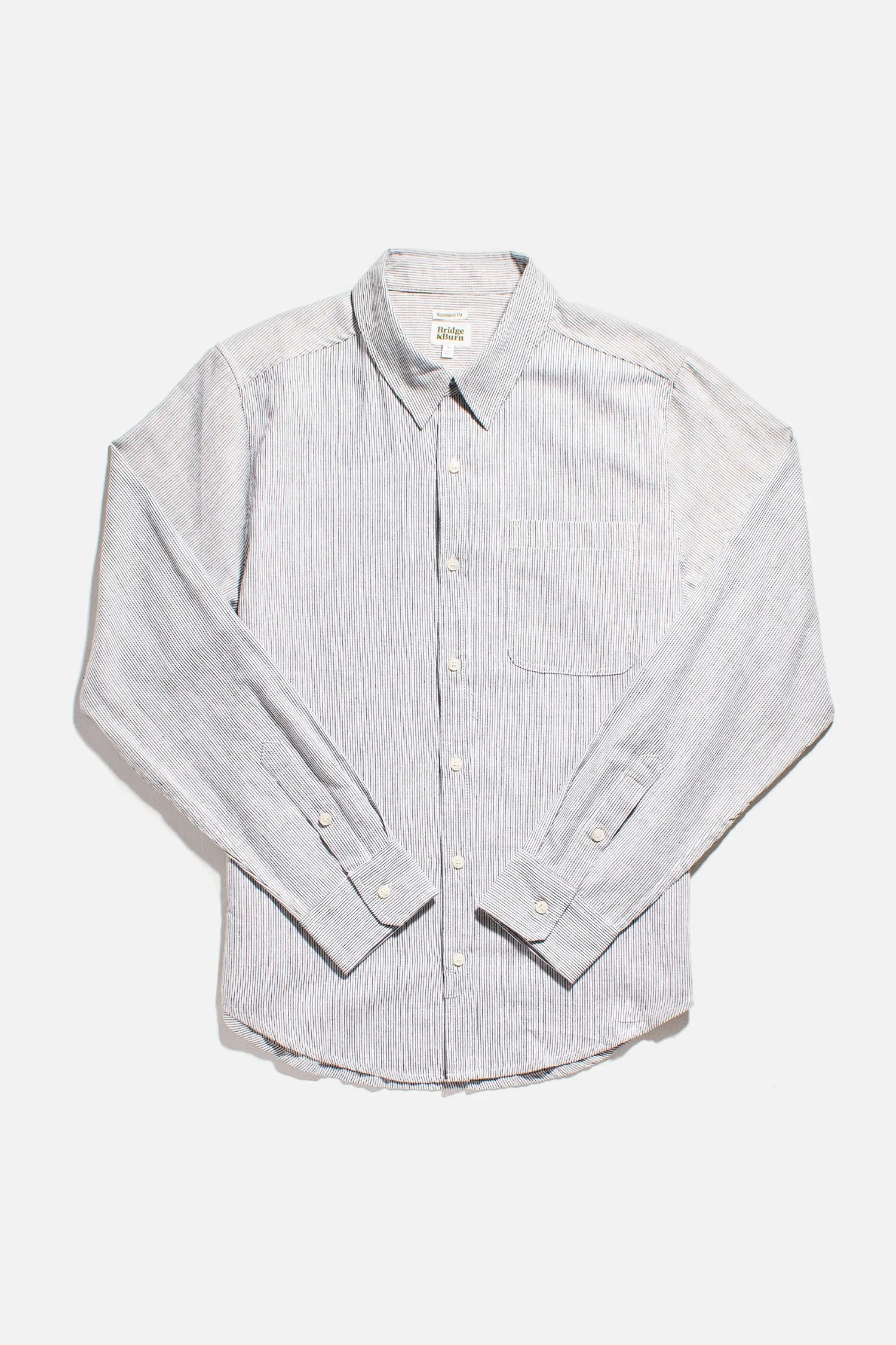 Jude Shirt / Ivory Pinstripe