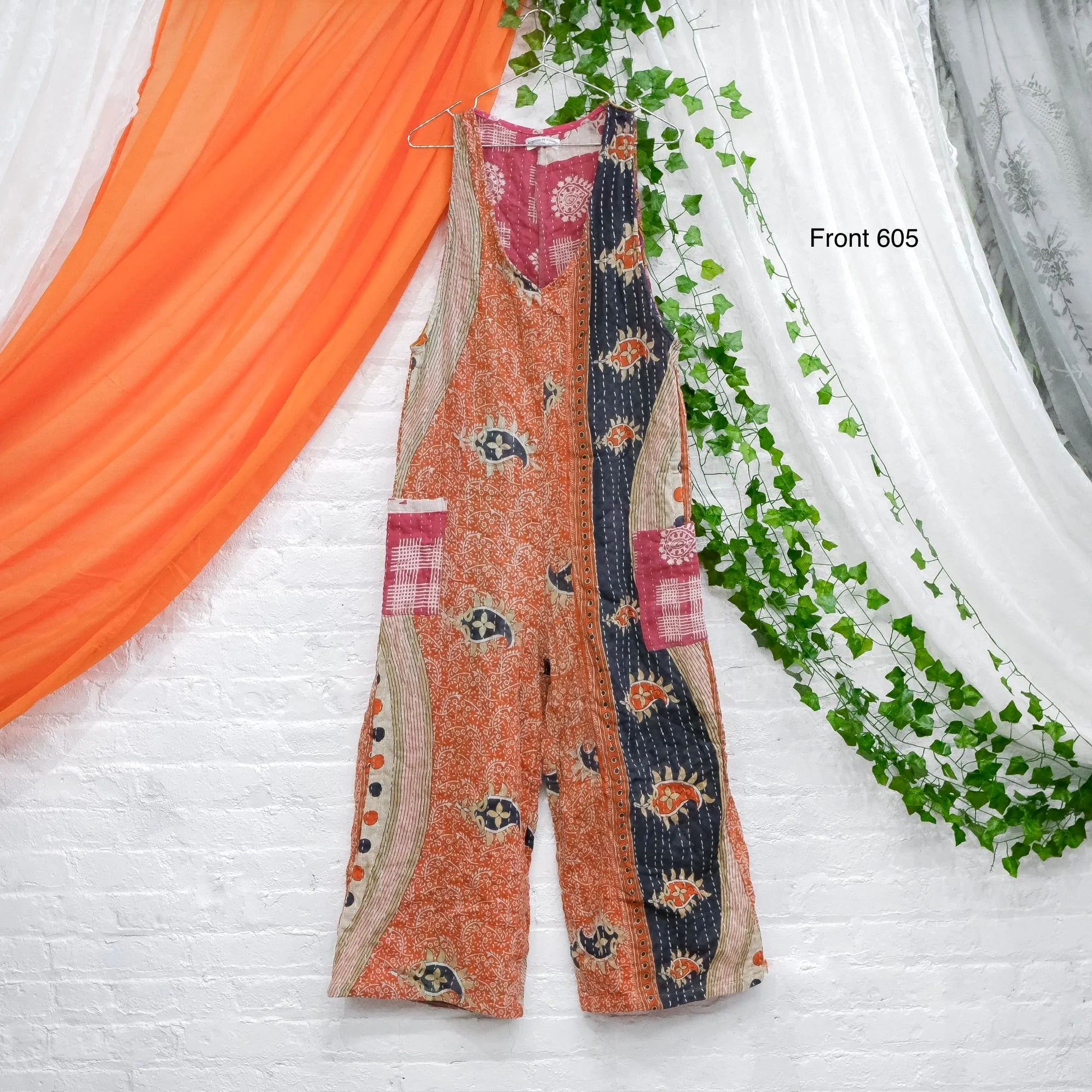 Kantha Wide Leg Jumpsuits