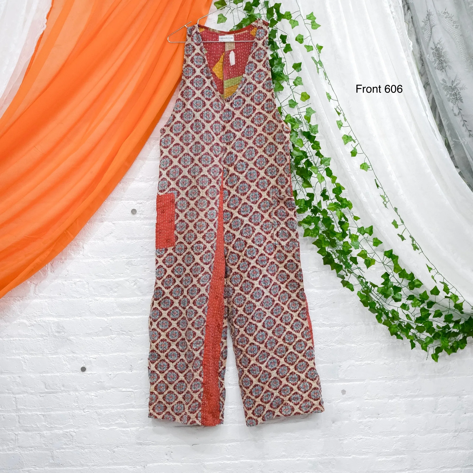 Kantha Wide Leg Jumpsuits