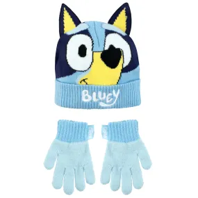 Kids Bluey Winter Hat and Glove Set