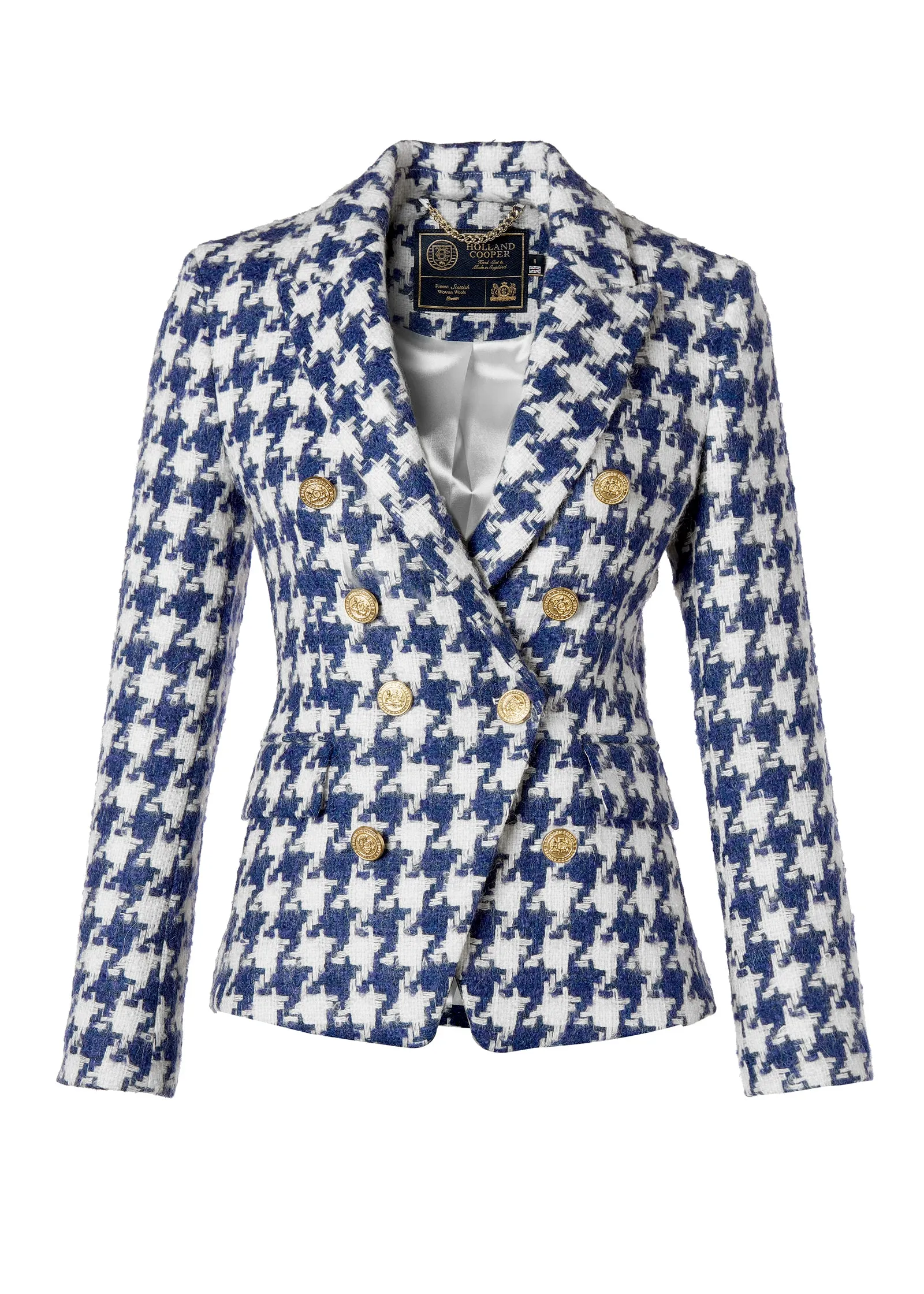 Knightsbridge Blazer (Large Scale Navy Houndstooth)