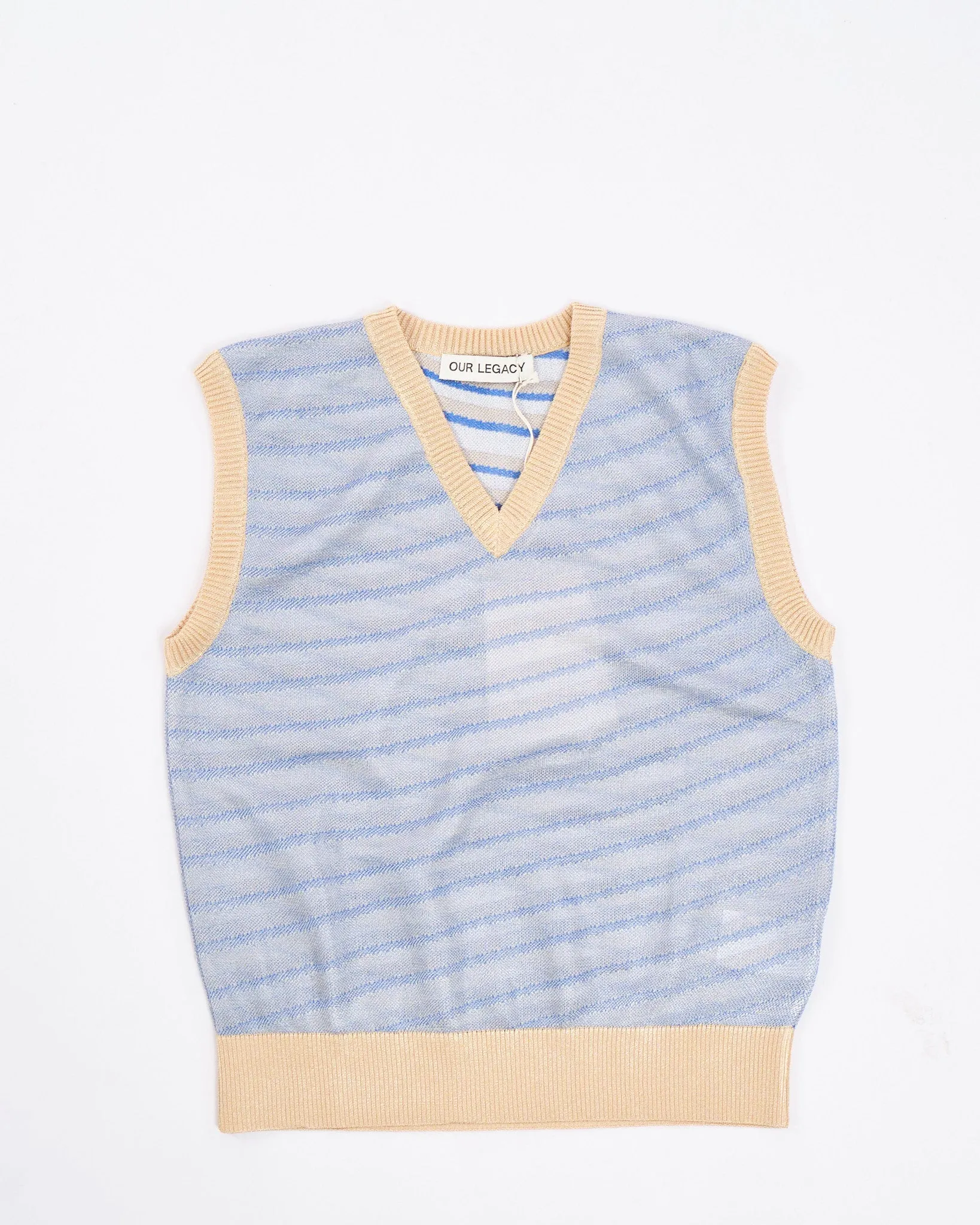 KNITTED VEST Cartoon Static Stripe