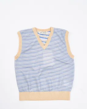 KNITTED VEST Cartoon Static Stripe