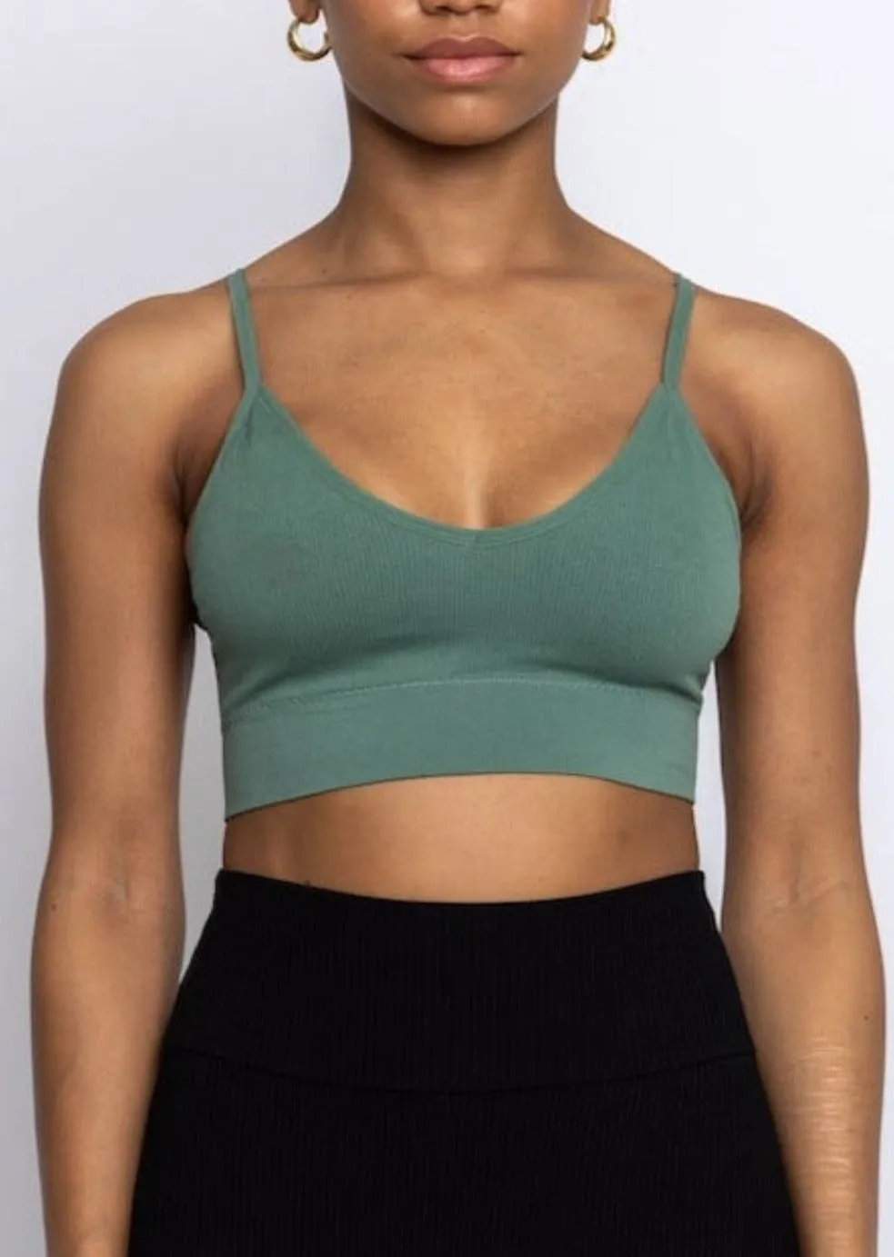 Kuta Open Back Crop Green