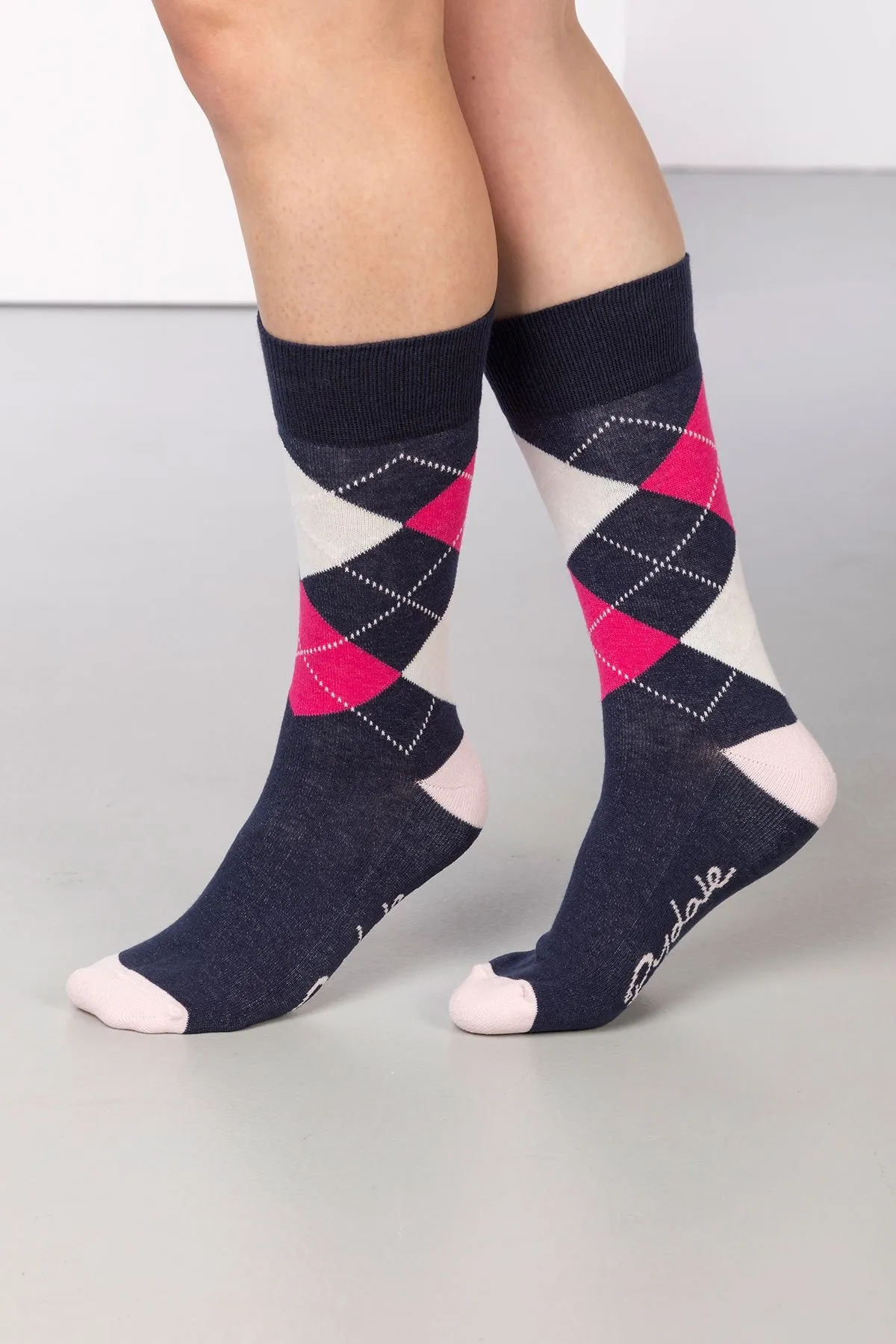 Ladies Argyle Ankle Socks