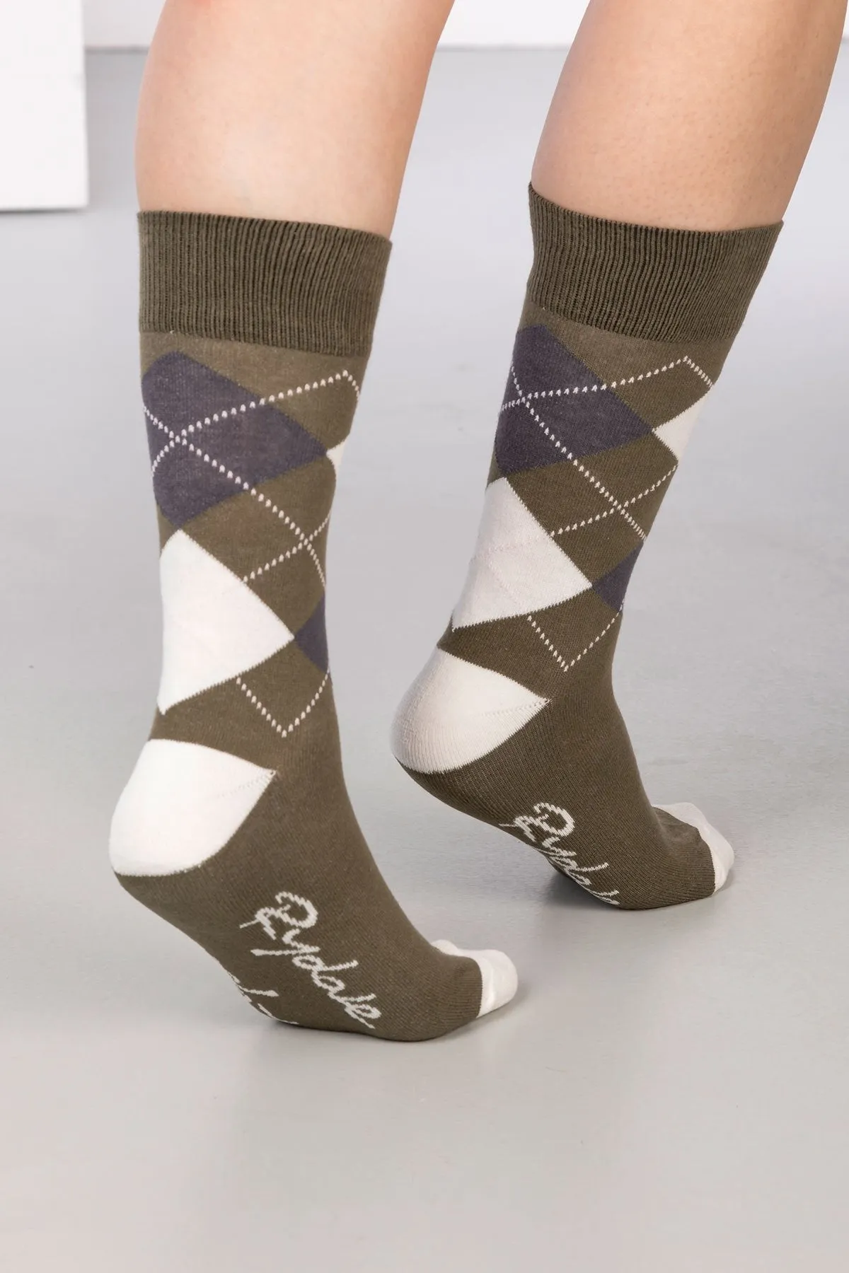 Ladies Argyle Ankle Socks