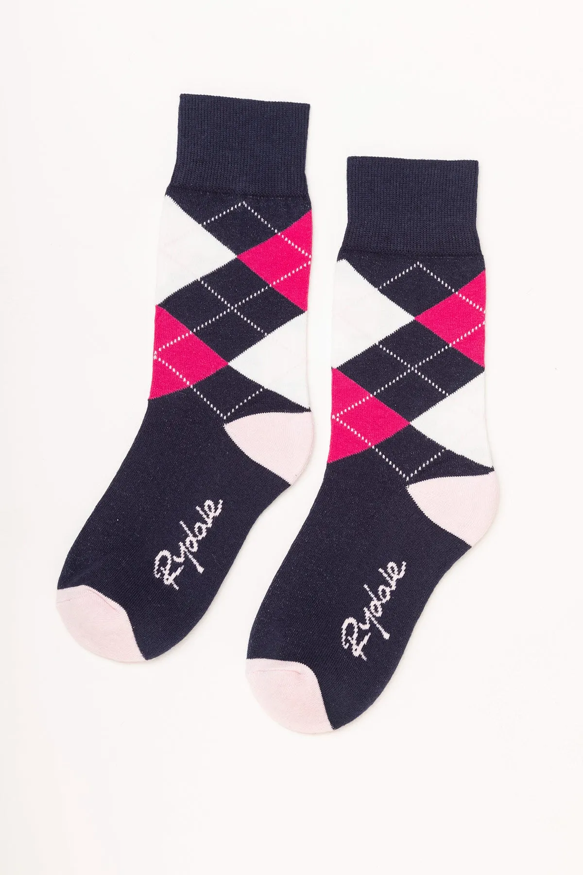 Ladies Argyle Ankle Socks