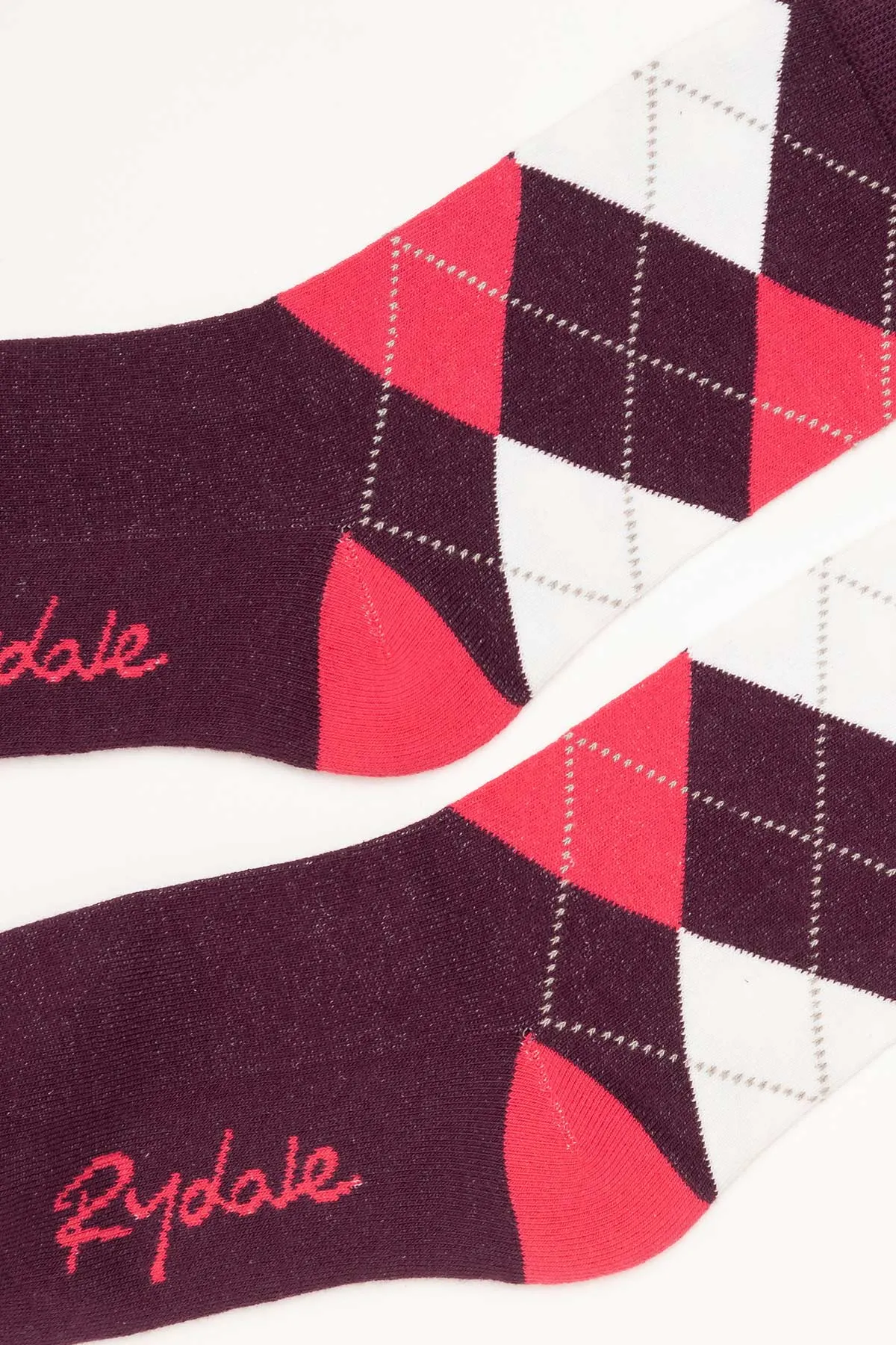 Ladies Argyle Ankle Socks