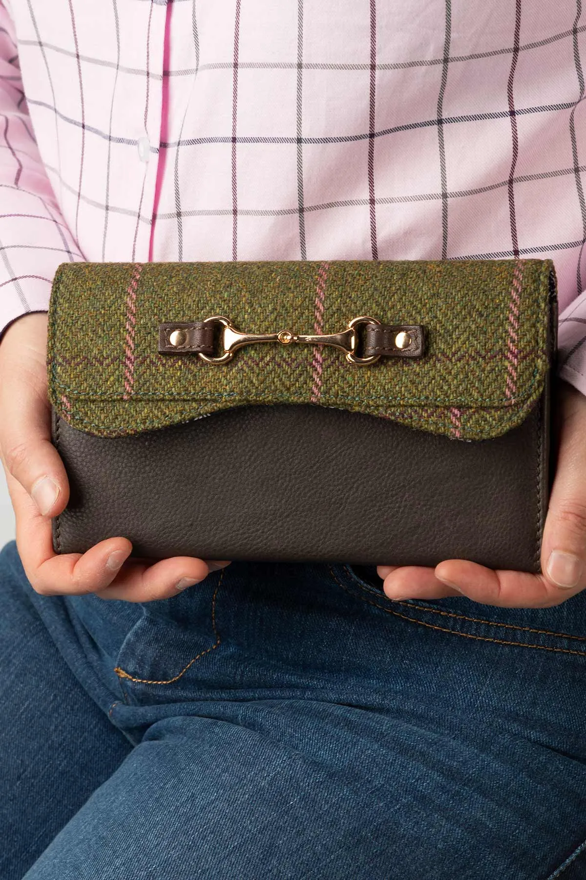 Ladies Tweed Snaffle Purse - Helmsley