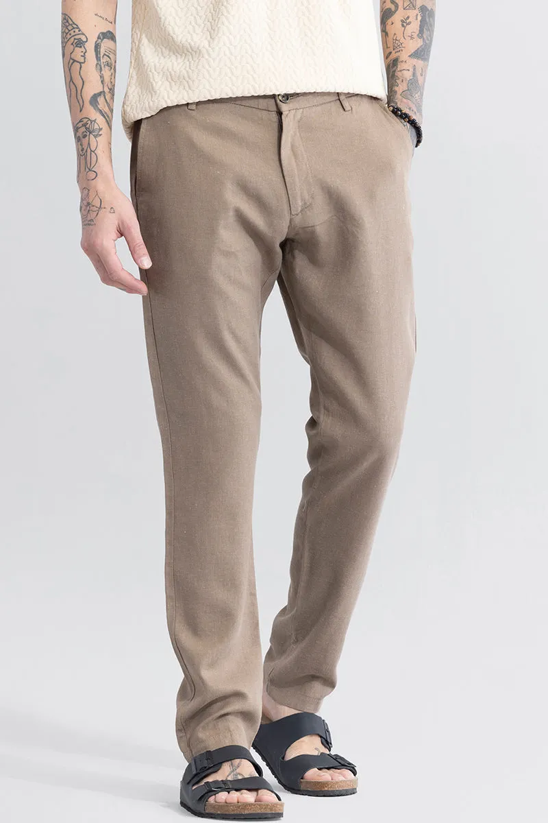 LinenLoom Brown Trouser