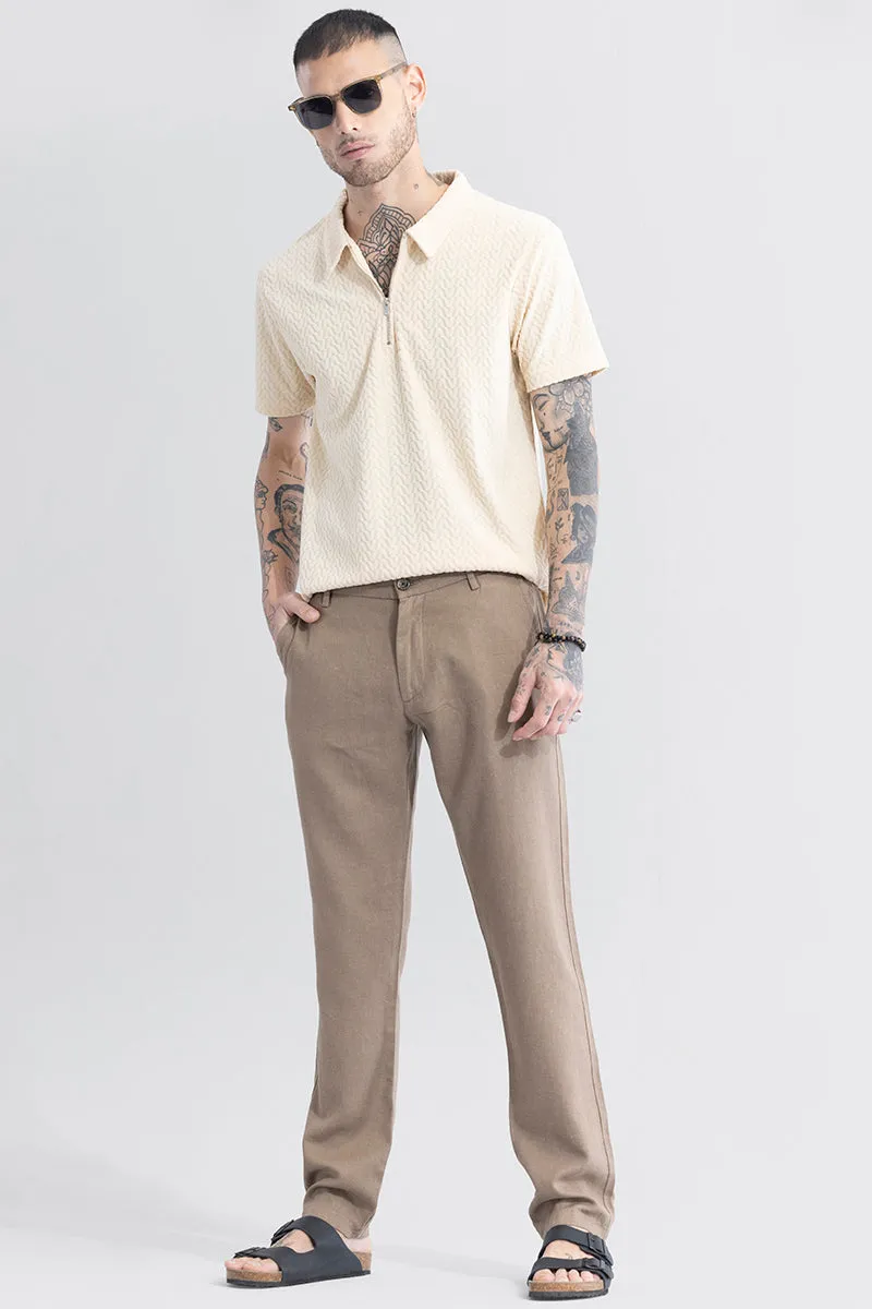 LinenLoom Brown Trouser