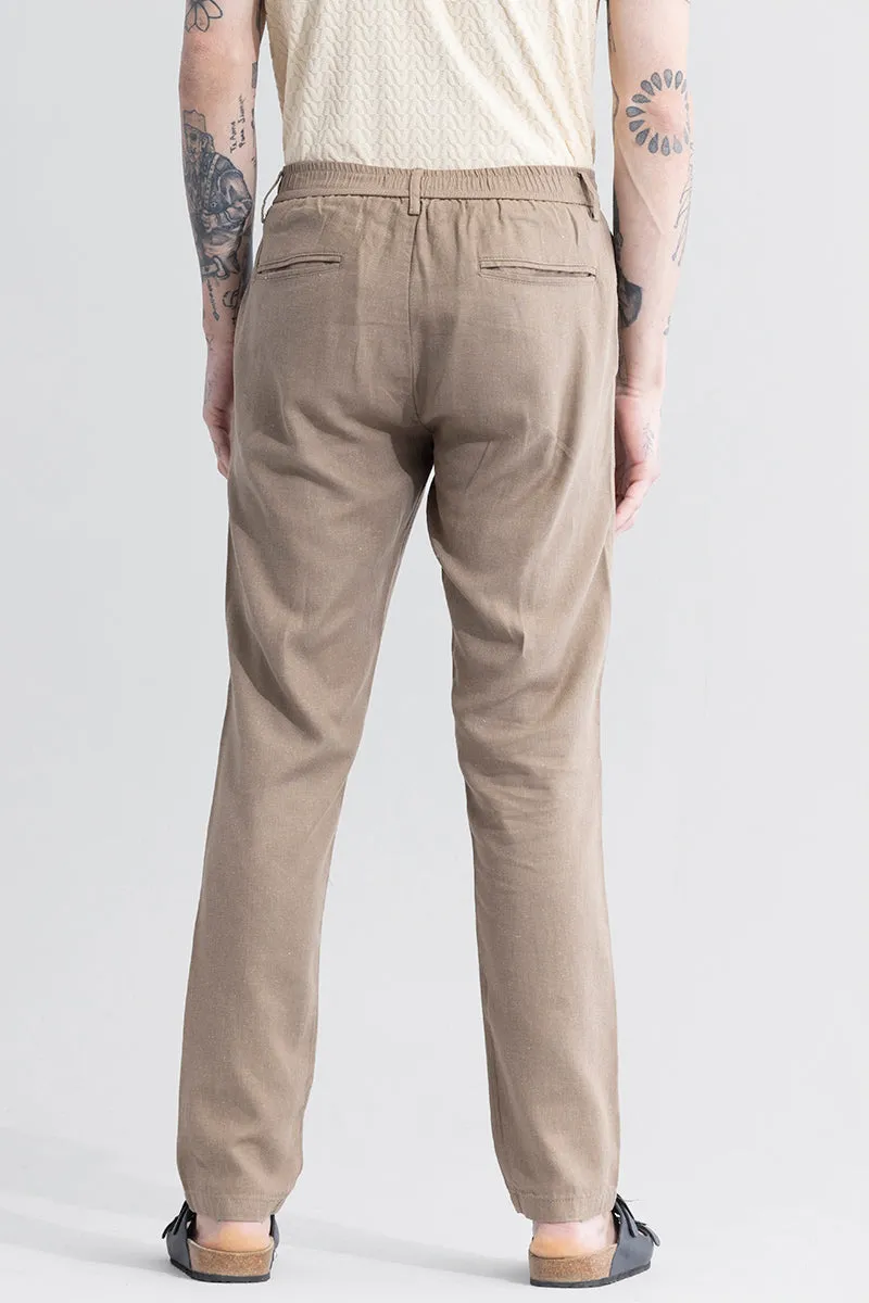 LinenLoom Brown Trouser