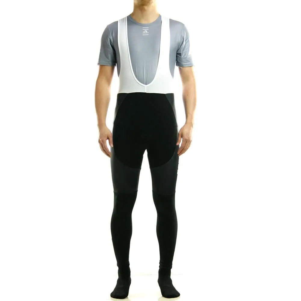 Logo Thermal Bib Pants White Black