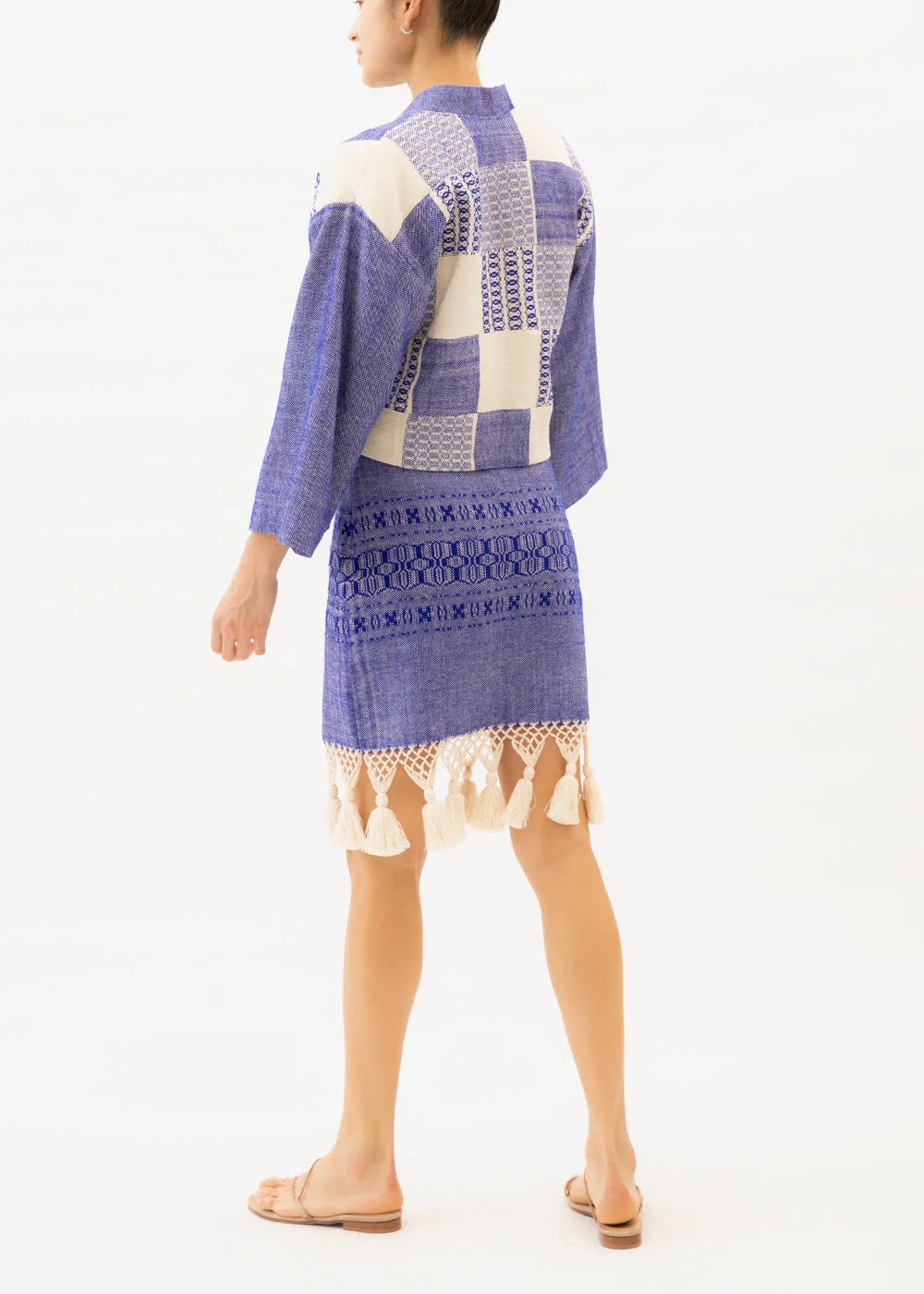 Lola Blue Short Tassel Skirt