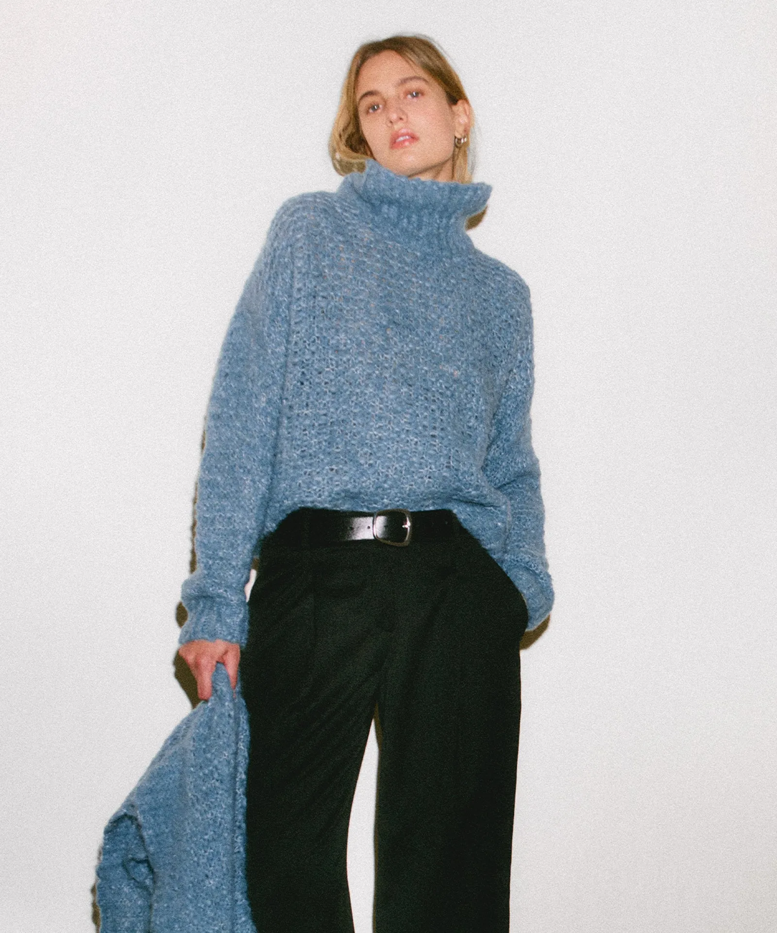 Luxe Boucle Turtleneck