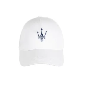 Maserati Trident Baseball Hat - White/Blue