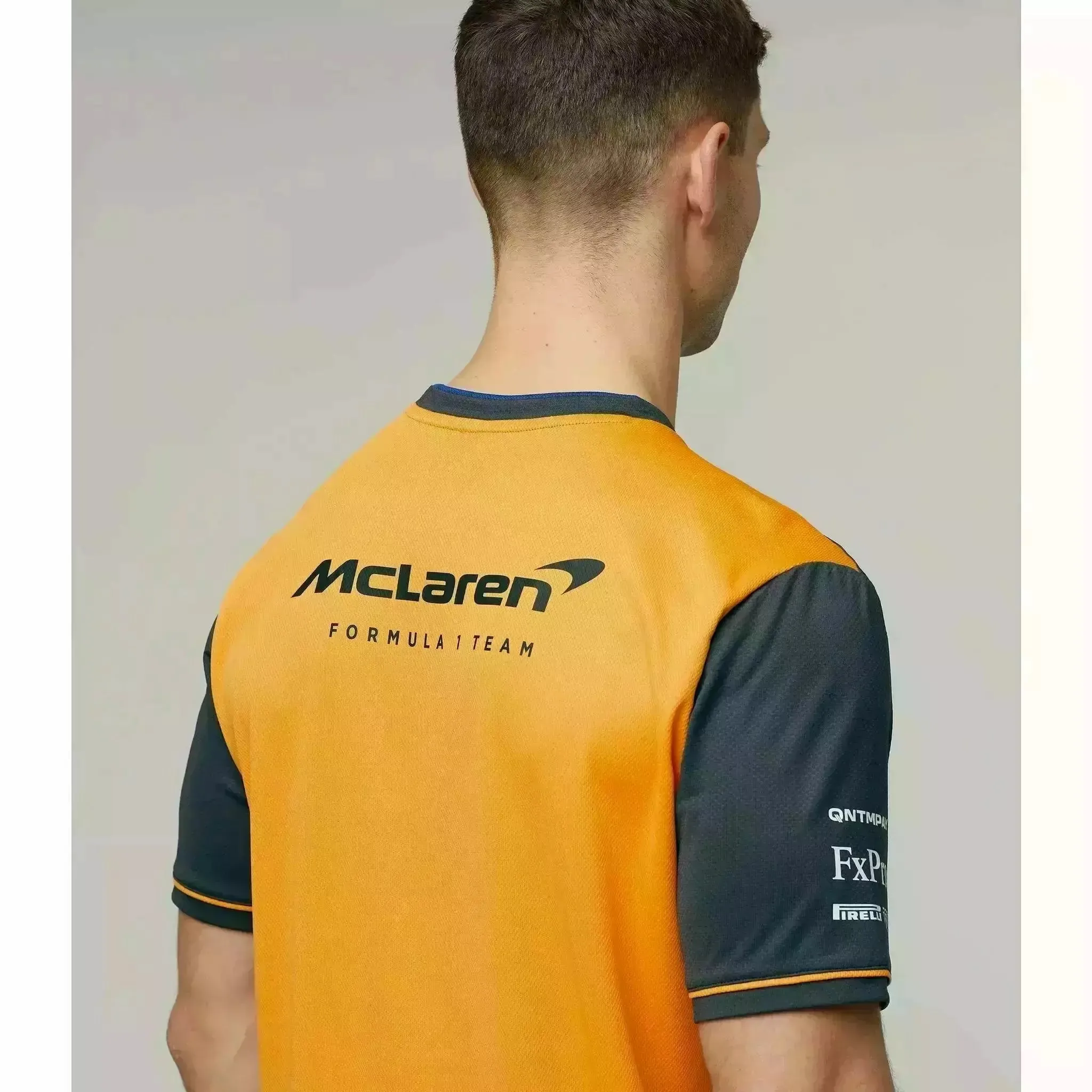 McLaren F1 Men's Team Replica Set Up T-Shirt - Papaya/Phantom