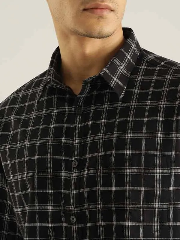 Men Checked Full Sleeve Cotton Shirt