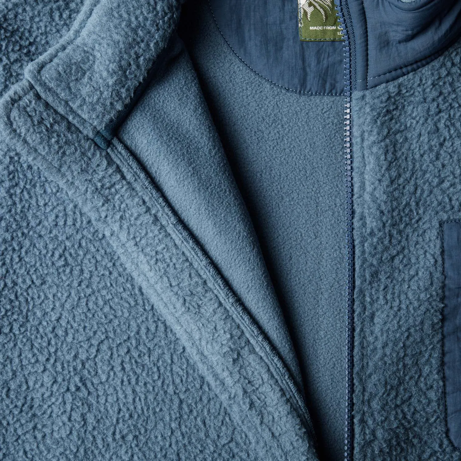 Mens Cosy Camp Fleece Blue Haven