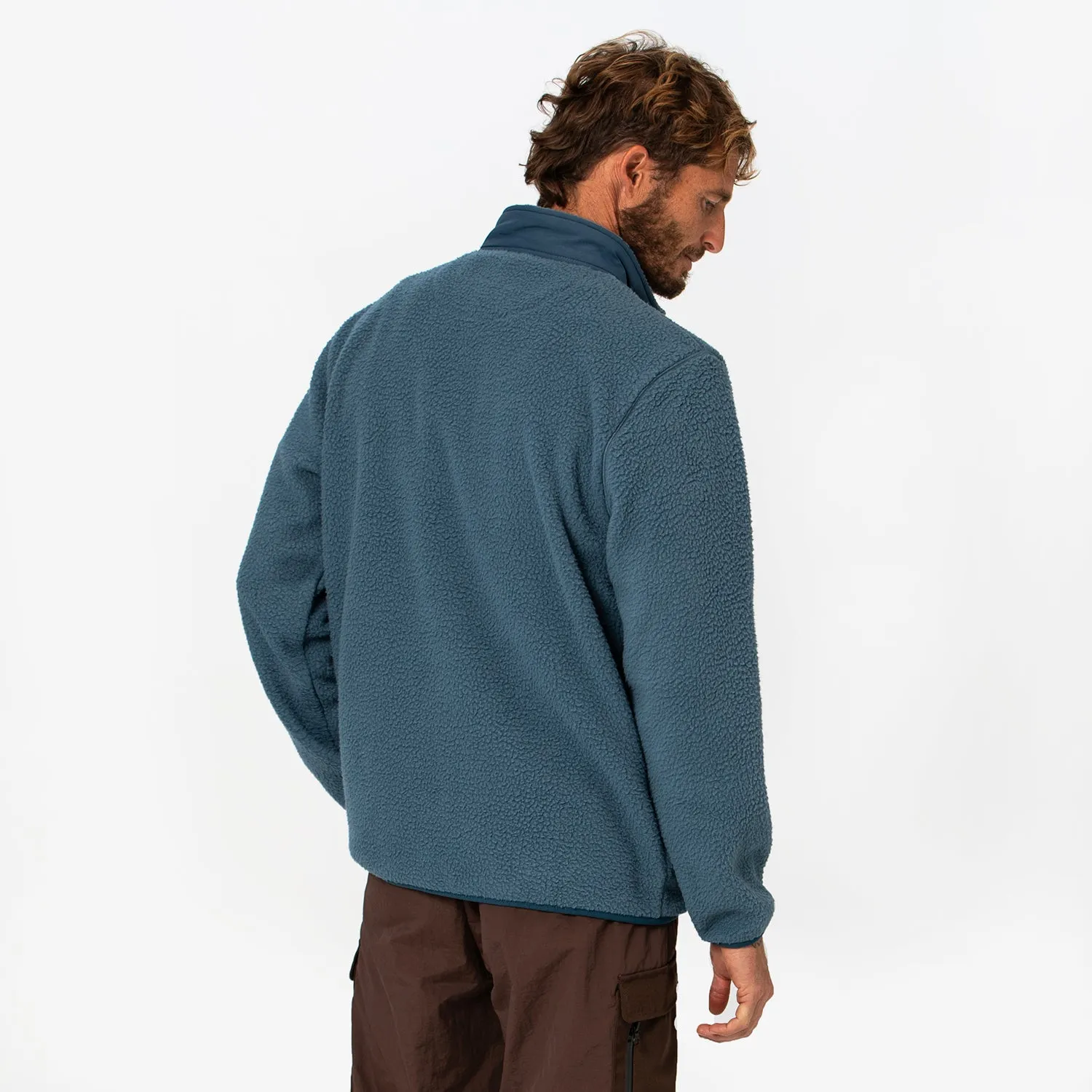 Mens Cosy Camp Fleece Blue Haven