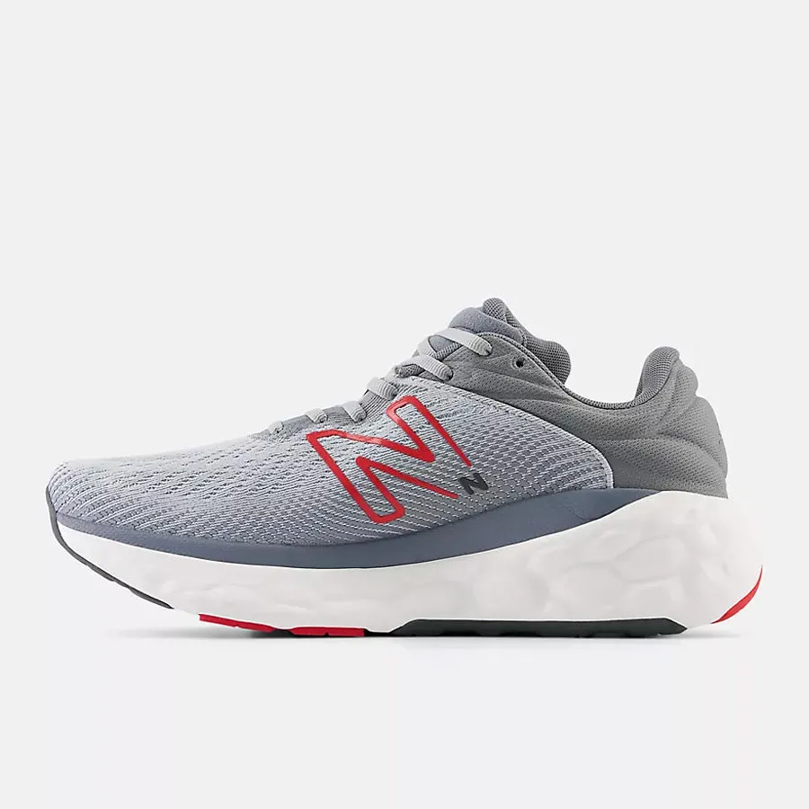 Men's Fresh Foam X 840Fv1 (Aluminum Grey/True Red)