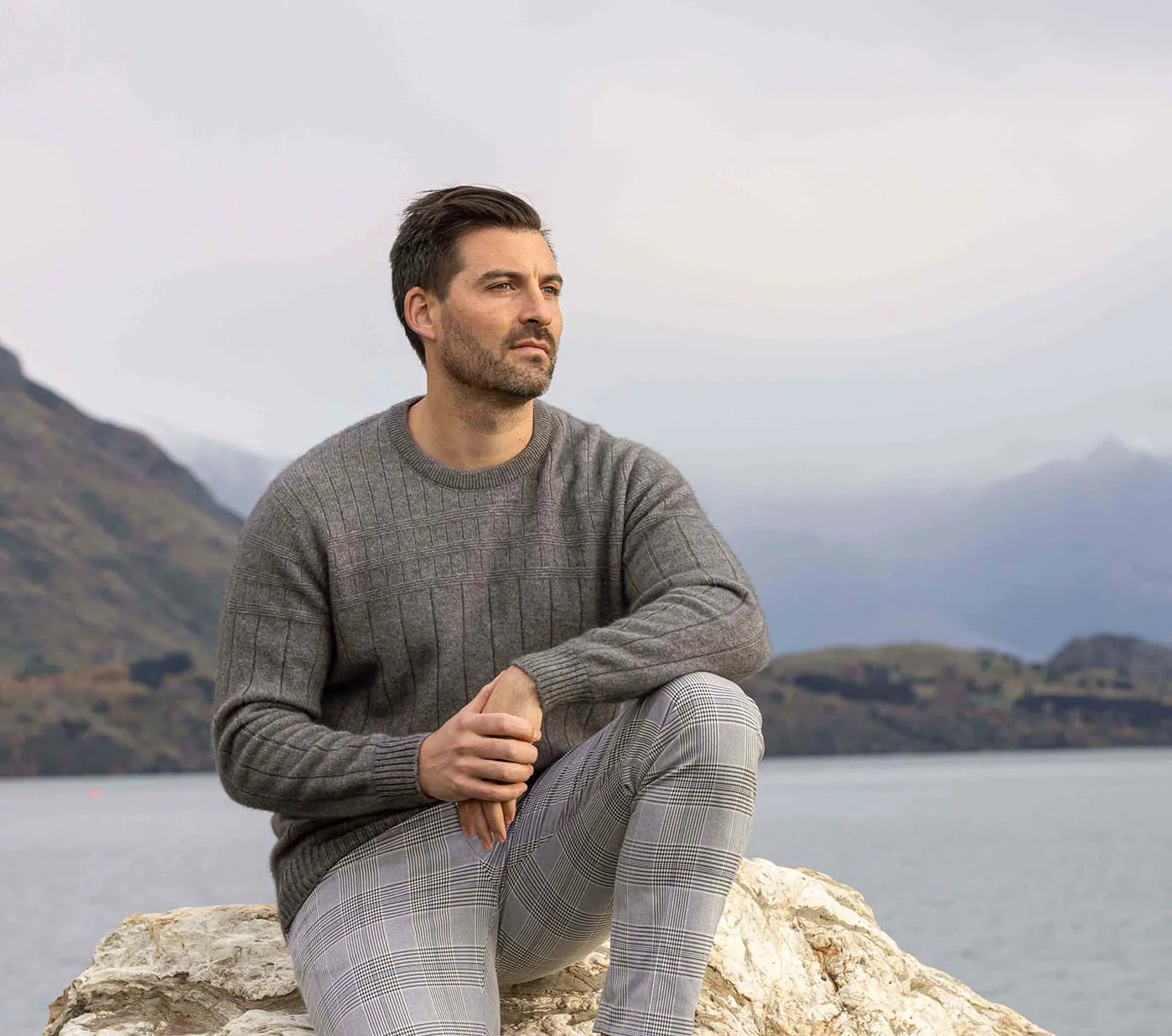 Men's Merino Possum Riverton Sweater