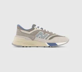 Mens New Balance U997 Driftwood Blue Grey Cream Trainers