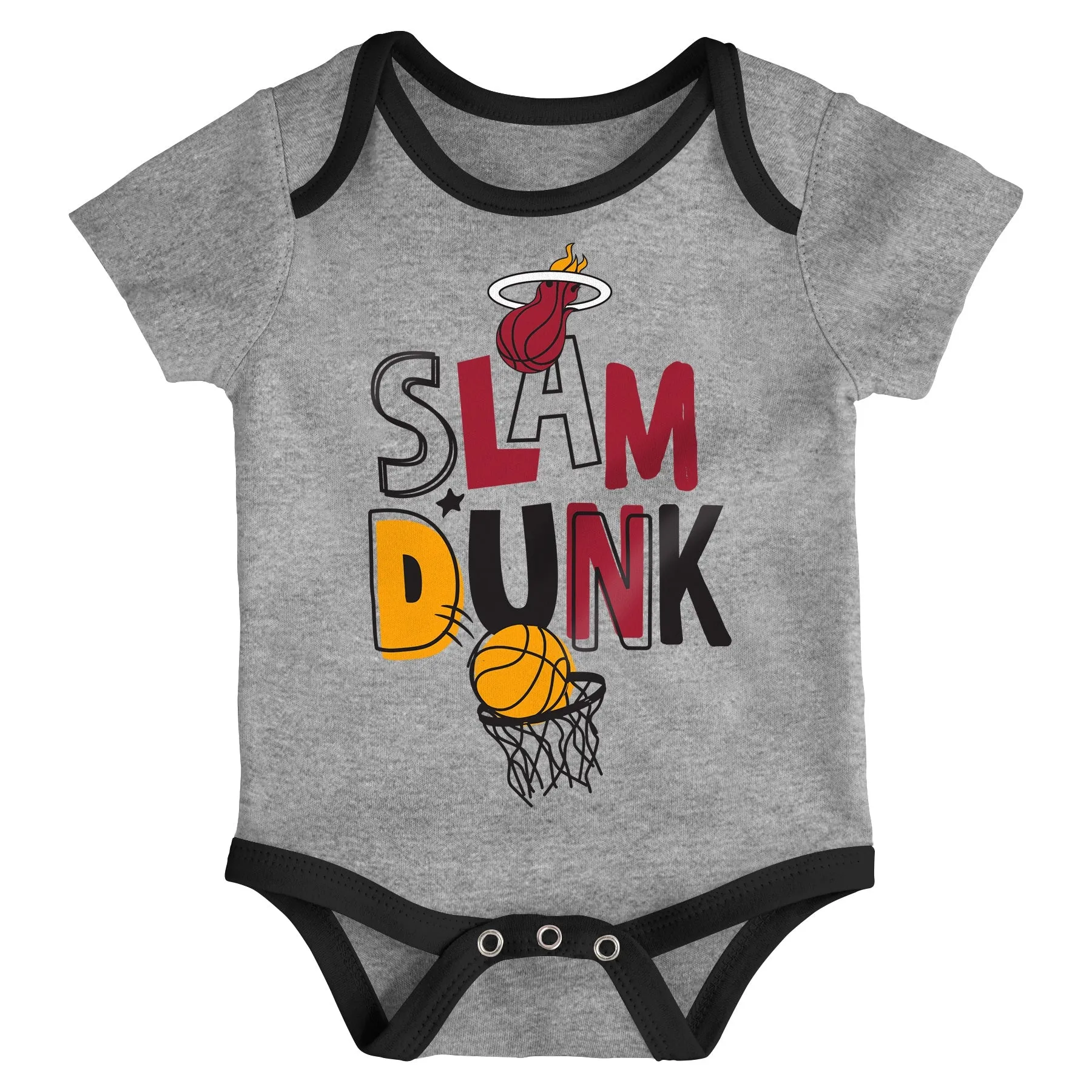 Miami HEAT 3 Piece Slam Dunk Creeper Newborn Set